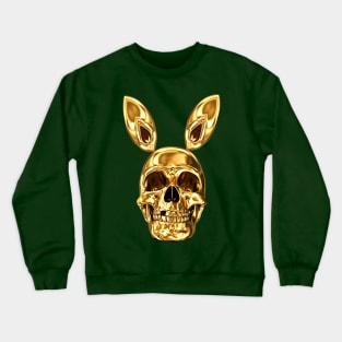 Golden Magic SKULL Rabbit | Missing Tooth Acid Bunny Skull Psychedelic POPART & Design by Tyler Tilley (tiger picasso) Crewneck Sweatshirt